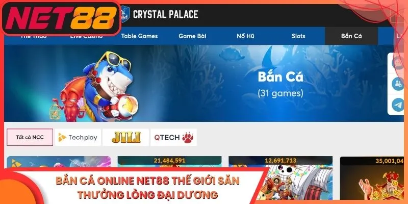 Bắn Cá Online Net88 Thế Giới Săn Thưởng Lòng Đại Dương