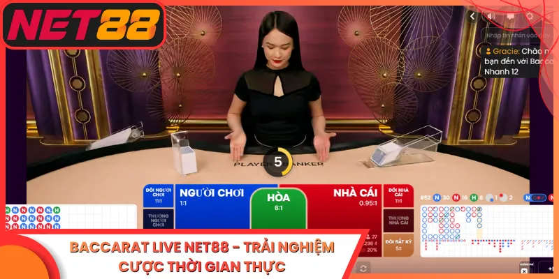Baccarat Live Net88 - Trải Nghiệm Cược Thời Gian Thực